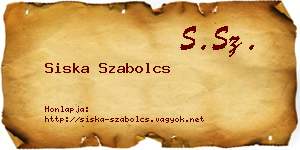 Siska Szabolcs névjegykártya